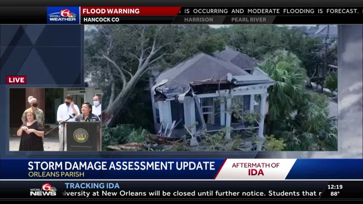 Food distribution centers in new Orleans on Tuesday see