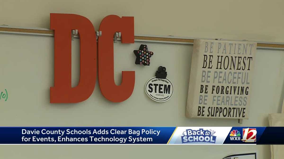 What you need to know: Schools adopt 'clear bag' policy for events - Davie  County Enterprise Record