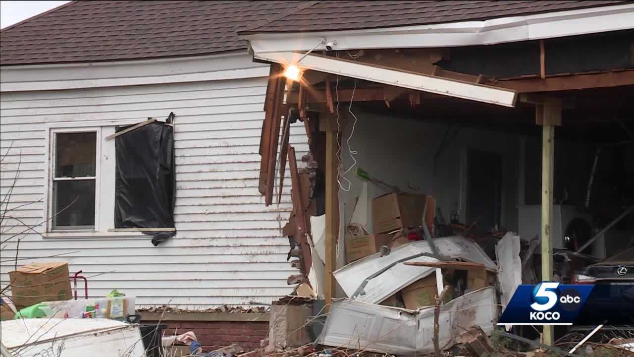 Family Wakes Up To Suspected Drunk Driver Crashing Into OKC Home