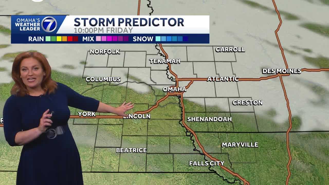 Cooler, breezy Friday for Omaha area