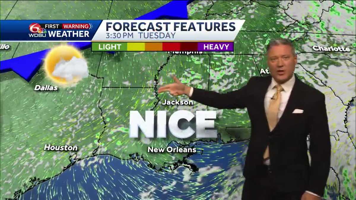 New Orleans weather forecast how hot will it be when will it rain