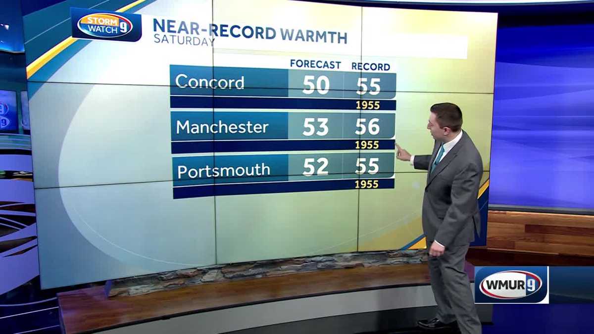New Hampshire weather Record highs possible this weekend
