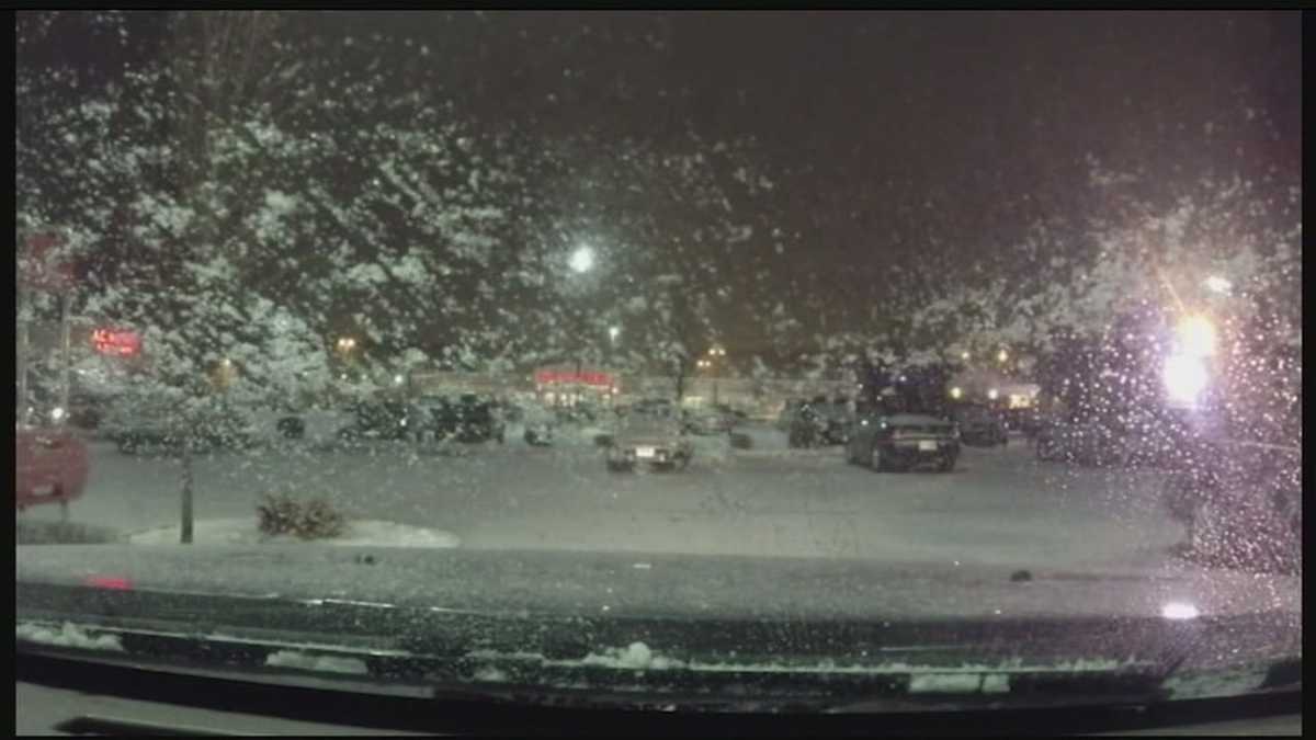Some snow hits New Hampshire
