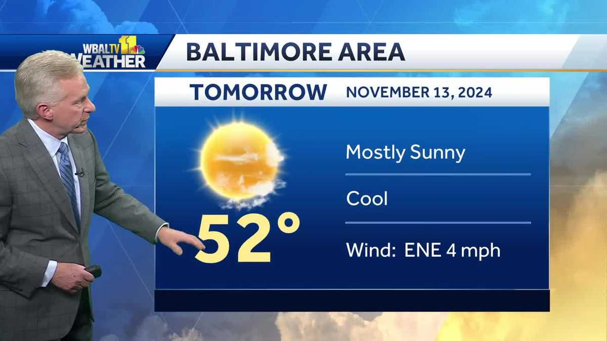 Less wind, similar temperatures on Wednesday