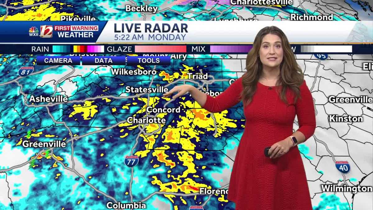 WATCH: Heavy Rain, Cold Temps, Gusty Winds Monday Morning
