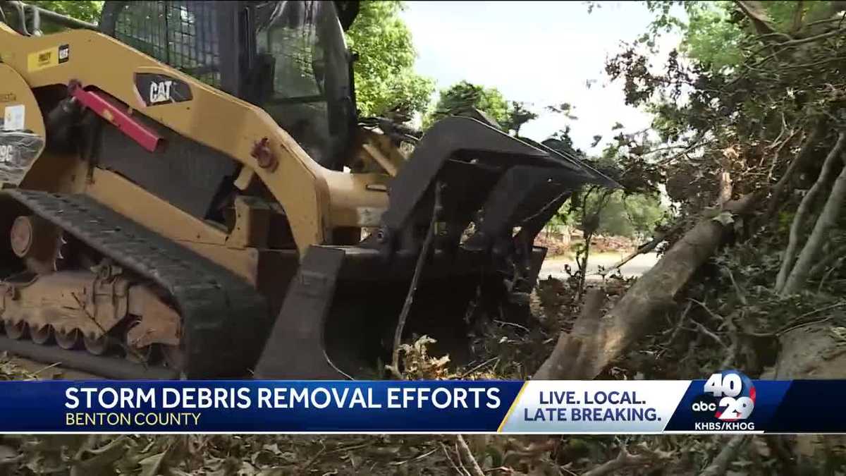 Rogers continues the debris cleanup weeks after May 26 storms