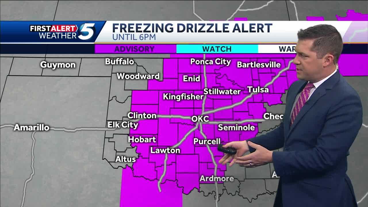 Winter Weather Advisory: Light Freezing Drizzle Continues To Fall