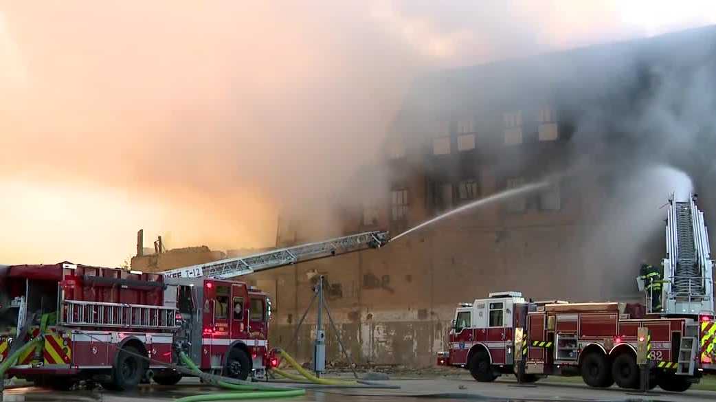 Crews to spend two weeks tearing down Milwaukee mill after five-alarm fire