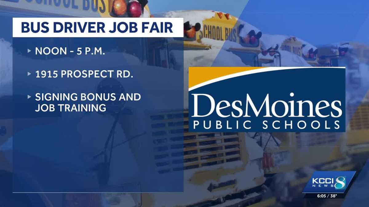 Des Moines Public Schools seeks bus drivers with job fair