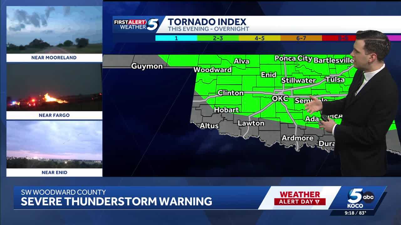 WATCH LIVE: Severe thunderstorm warnings issued for northwest Oklahoma