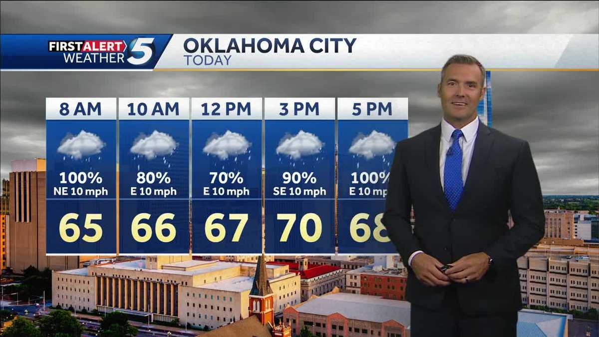 FORECAST Cooler, wet today