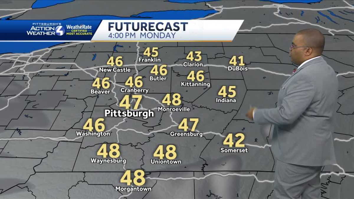 Warmer and still breezy for Monday