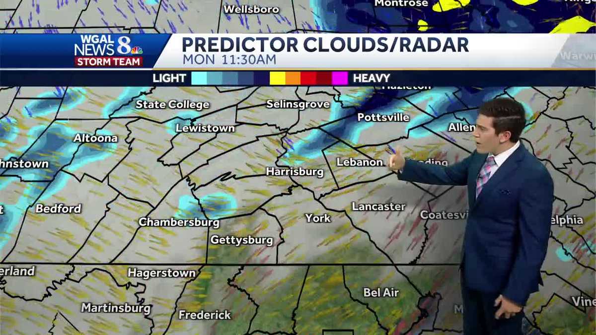 Rain chances hold into the workweek as next cold front swings in