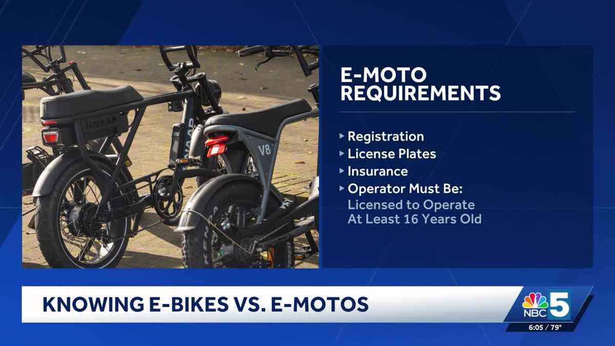 What to know about e-motos; The new vehicle raising concerns on Burlington's bike path