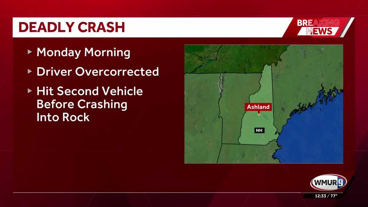 Ashland, New Hampshire crash: Man killed in crash on I-93