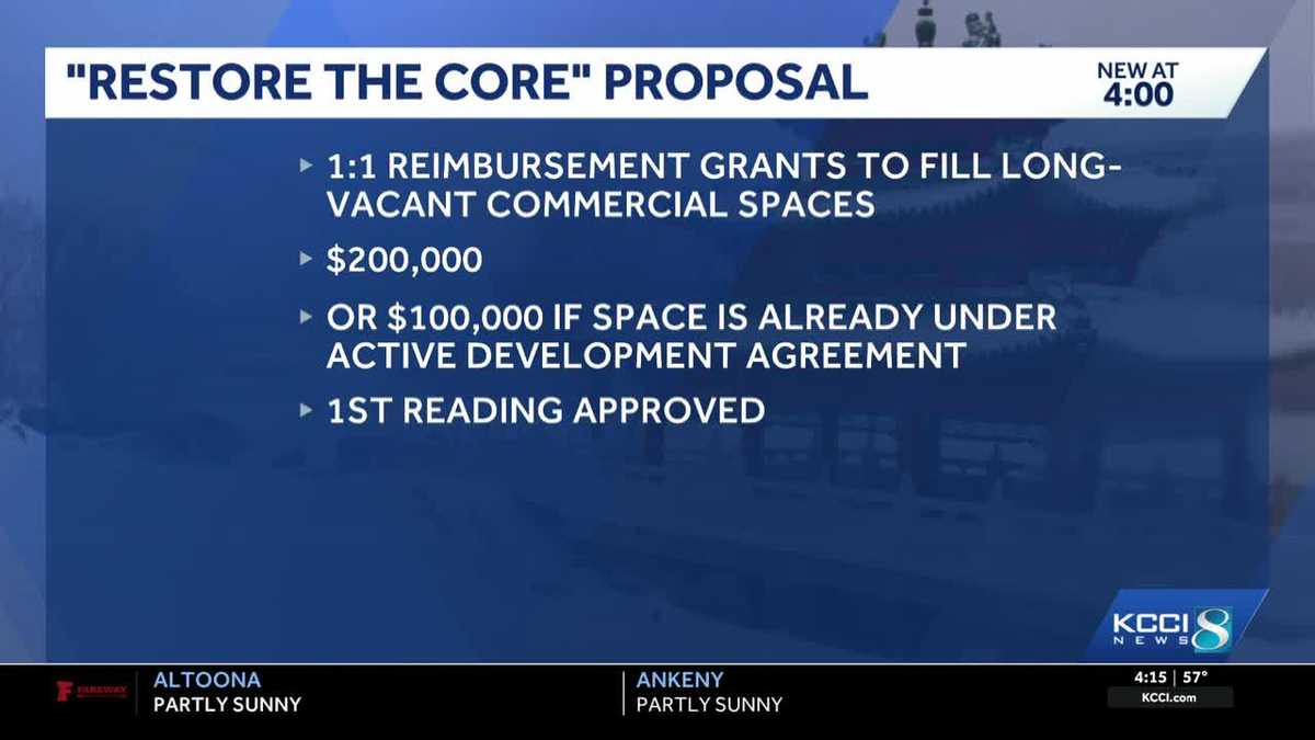 Des Moines proposes Restore the Core program to revitalize downtown ...