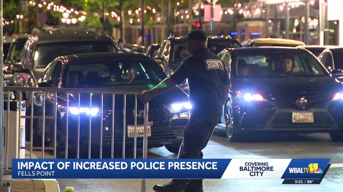 Fells Point weekend security measures draw mixed reviews as city trucks block the waterfront area