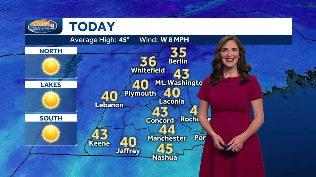 Watch: Bright, breezy and cool today