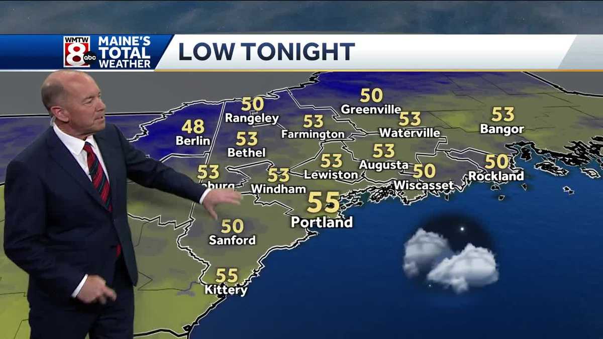 Scattered showers arrive tonight