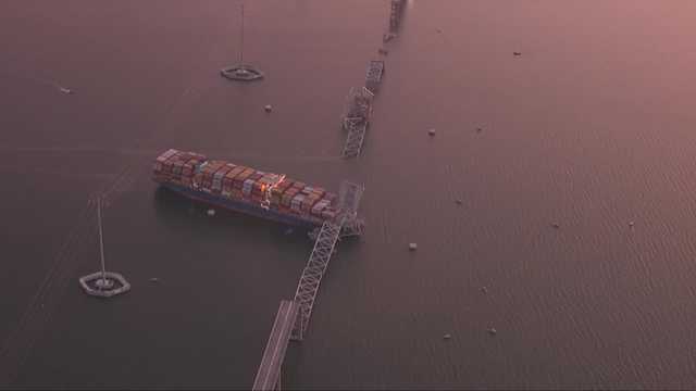 Aerial video shows collapsed Baltimore bridge - Vimarsana News