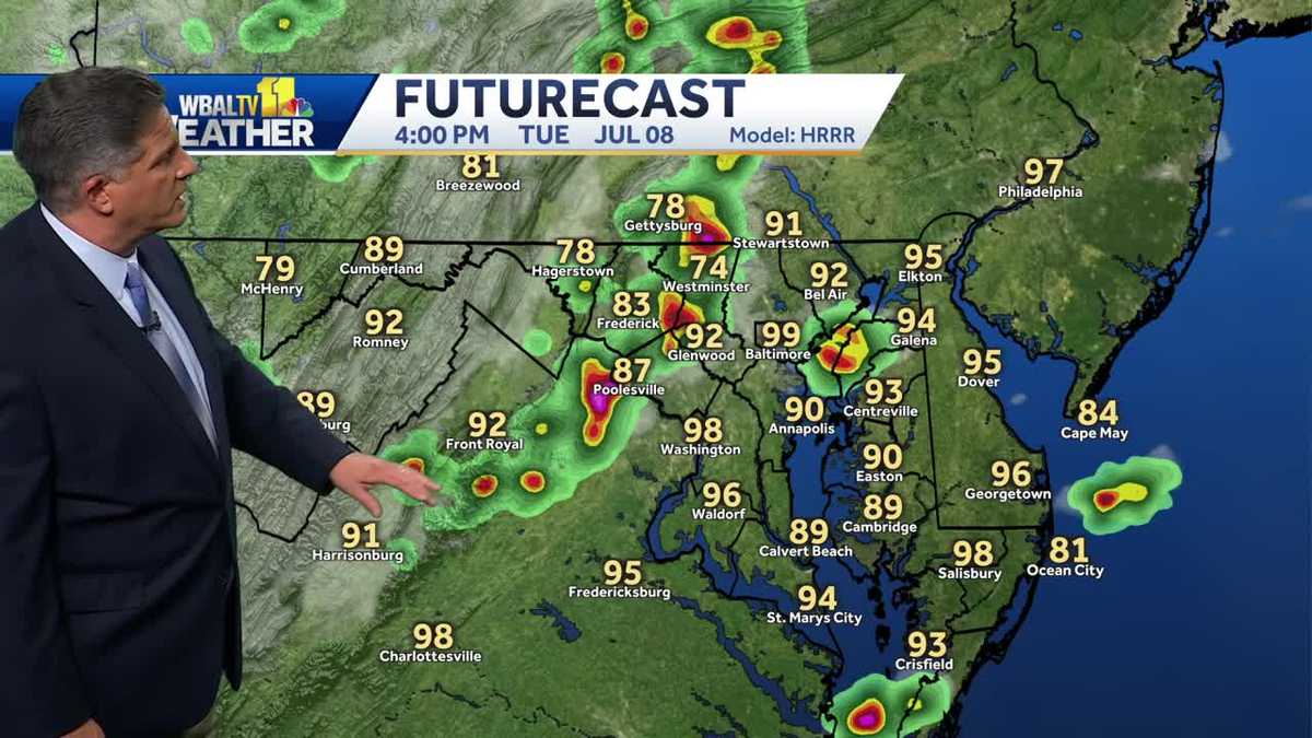 Strong thunderstorms likely on Tuesday afternoon