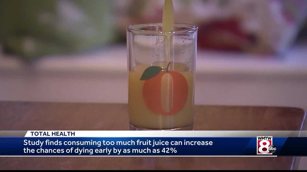 Drinking too much fruit juice can increase risk of early death, study says