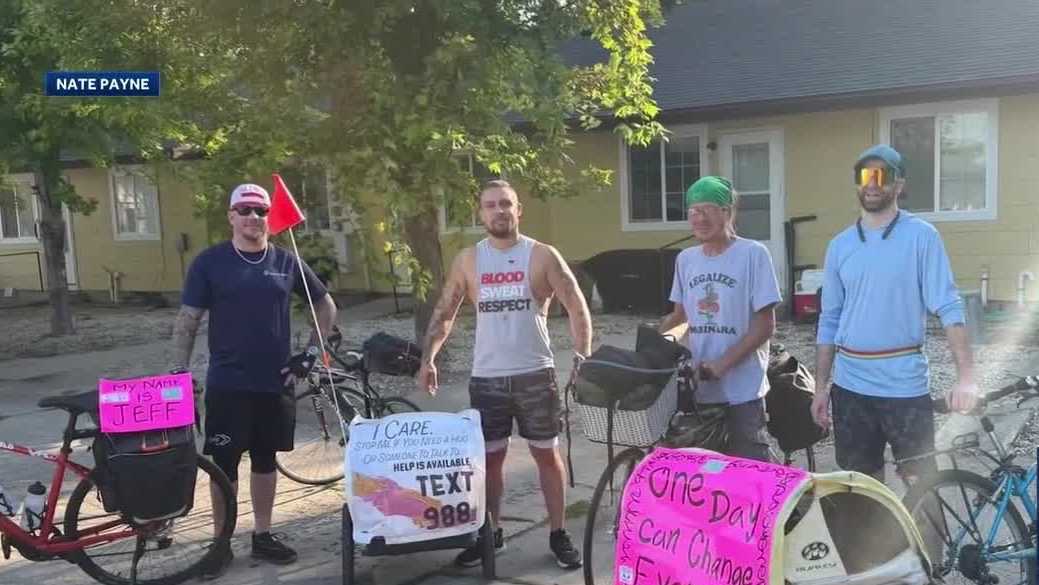 'This year's for everyone': Red Oak, Iowa, man again bikes 200+ miles for mental health awareness