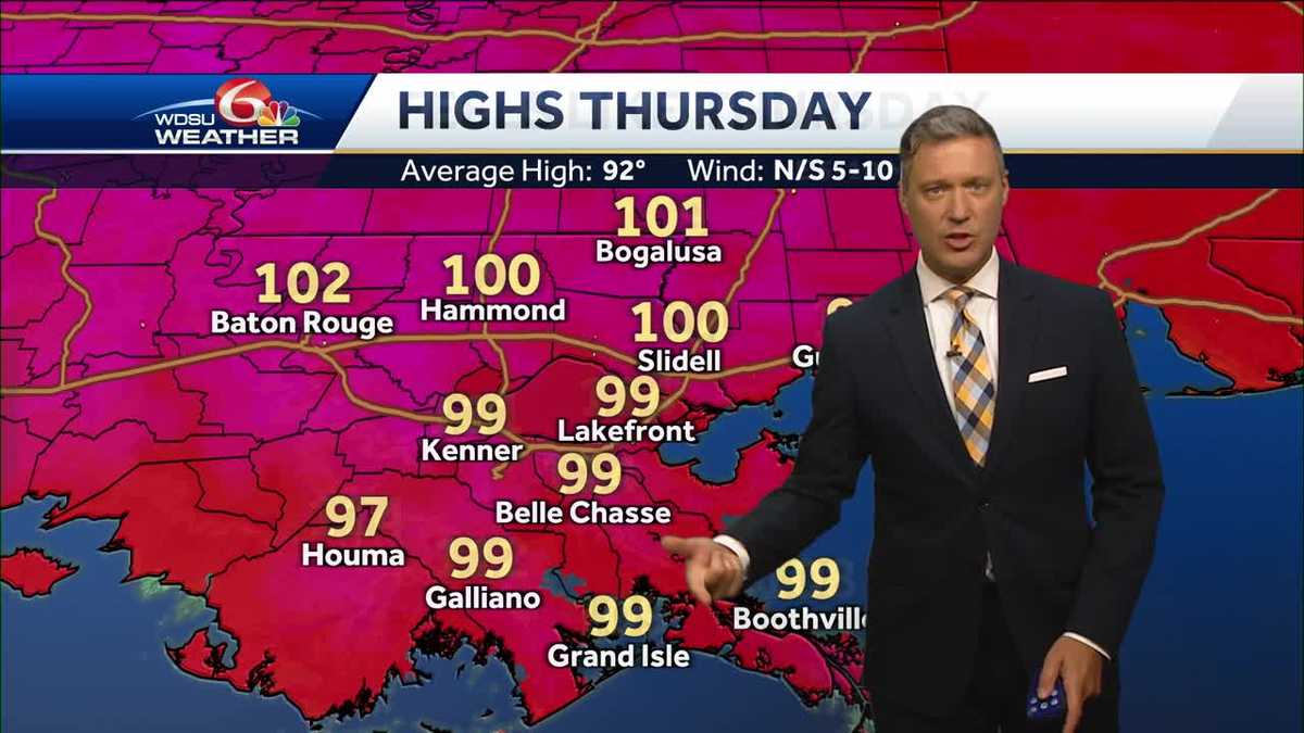 New Orleans forecast heat advisory