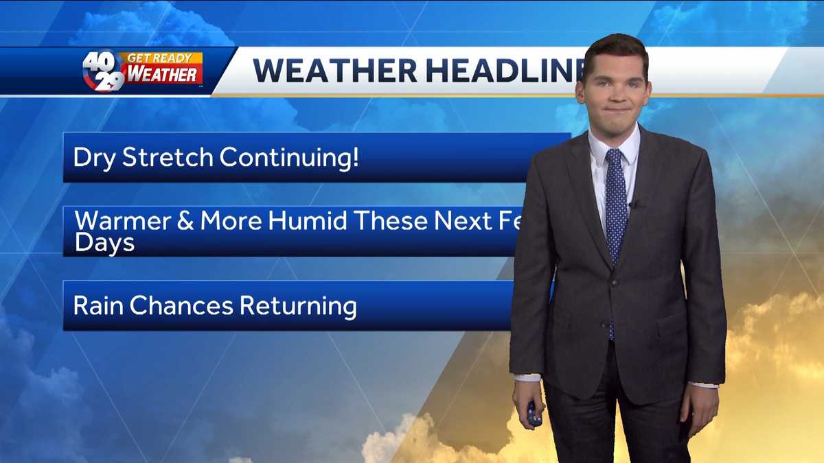 Heat and humidity on the rise this week