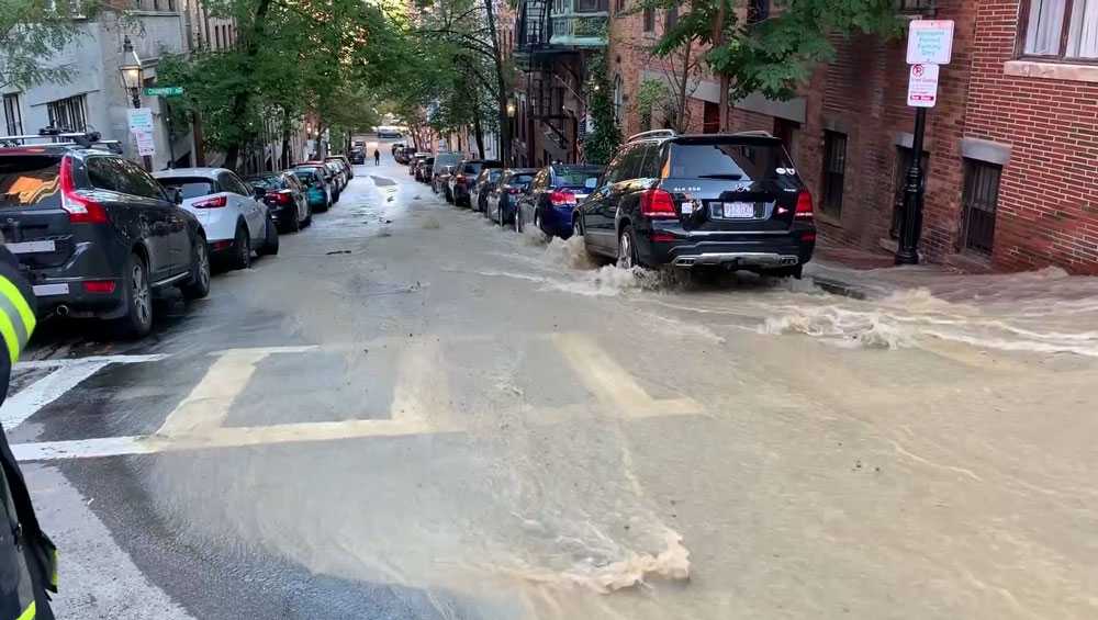 Broken fire hydrant forces evacuation of Beacon Hill building