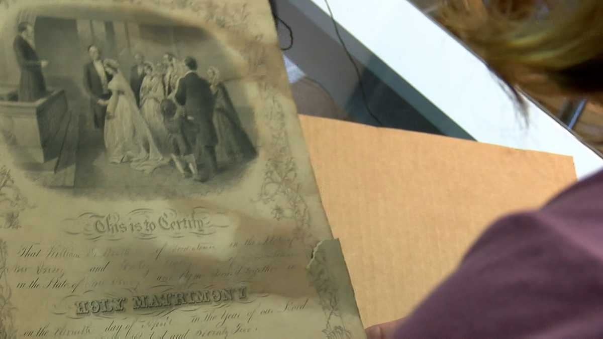 150yearold marriage certificate found at thrift shop to be given to