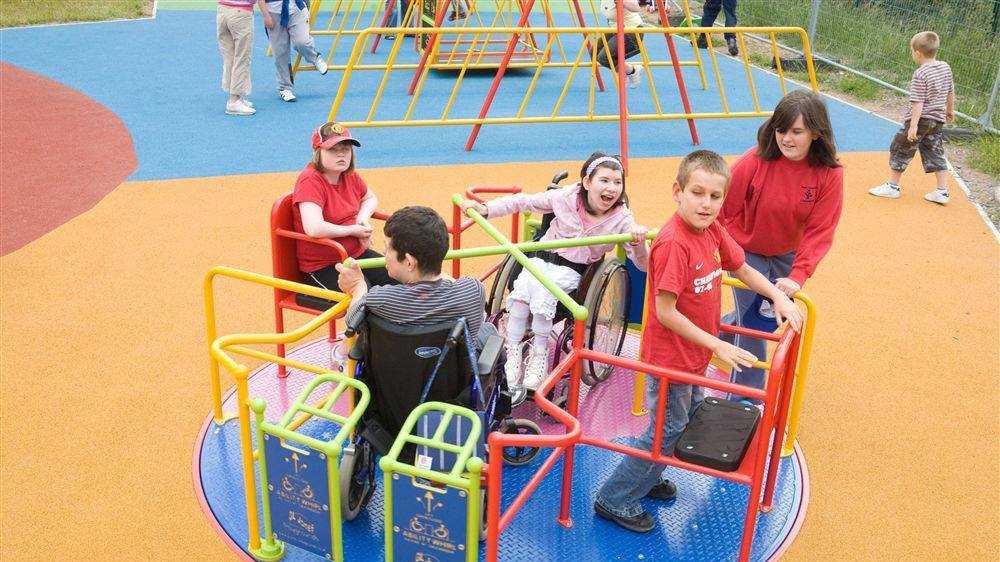Playground equipment for special needs children coming to Myriad Gardens