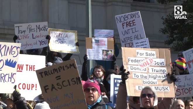 50501 movement demonstrators return to Harrisburg