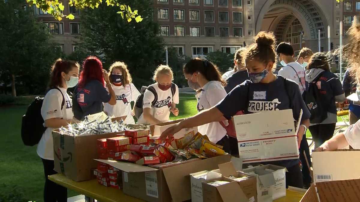 Mass. students partake in day of service on 20th anniversary of 9/11