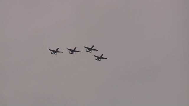 A-10 Thunderbolt flyover Whiteman AFB Kansas City Chiefs