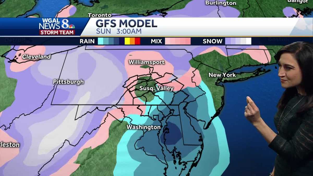 Pennsylvania weather Keeping an eye on a weekend storm system