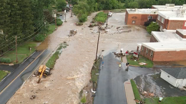 Flood damages Antietam Middle Senior High School in Berks County - Vimarsana News