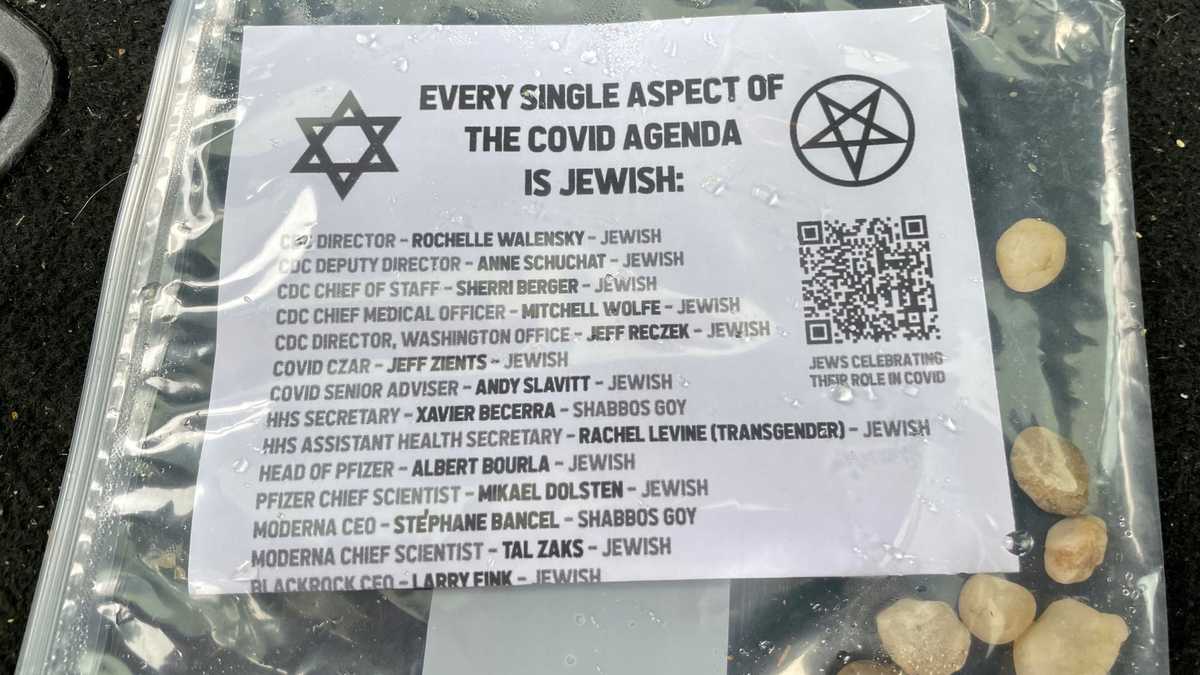 Antisemitic literature left on multiple lawns in North Shore community