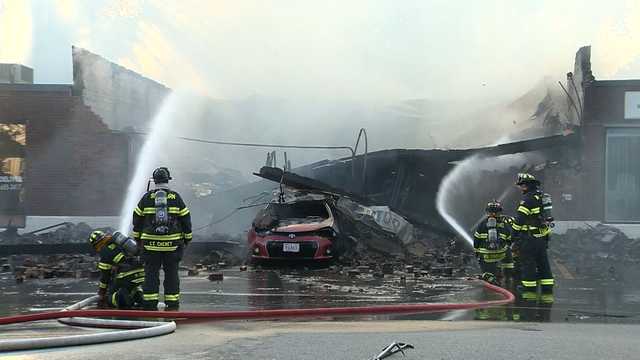 Auto body shop in Wayland gutted by 4-alarm fire - Vimarsana News