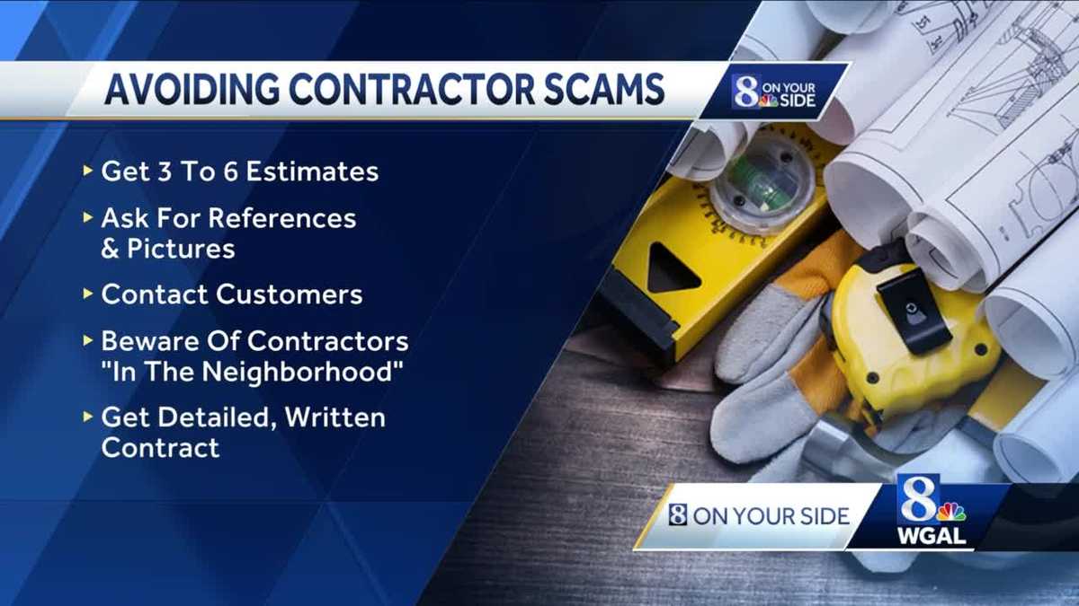 How to avoid getting scammed by a contractor