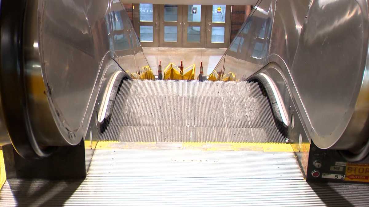 Rain-hit Westfield Bondi Junction ceiling collapses onto escalator