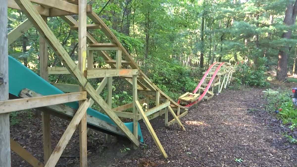 College student builds roller coaster in grandfather's ...