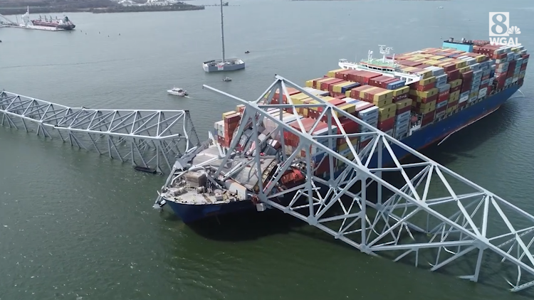 NTSB releases drone video of bridge collapse in Baltimore