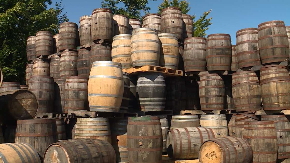 Maine company finds new life for old oak barrels
