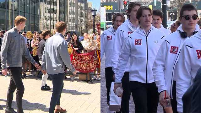 BC, BU hockey teams depart Boston for Frozen Four - Vimarsana News