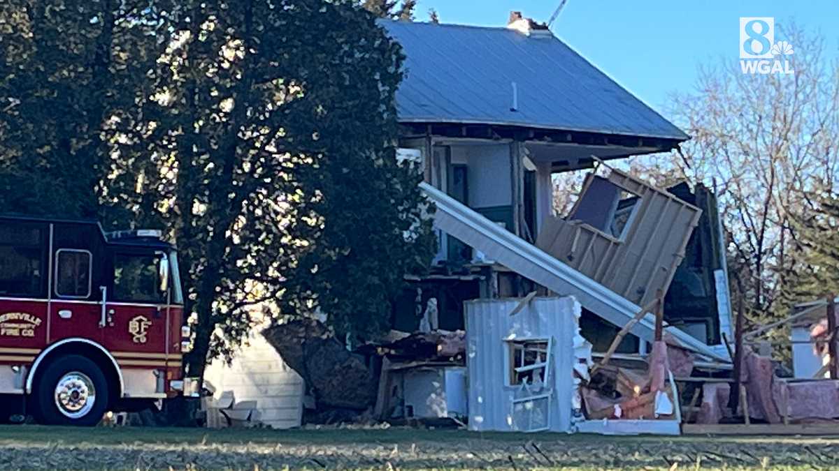 Crews respond to house explosion in Berks County, Pa.
