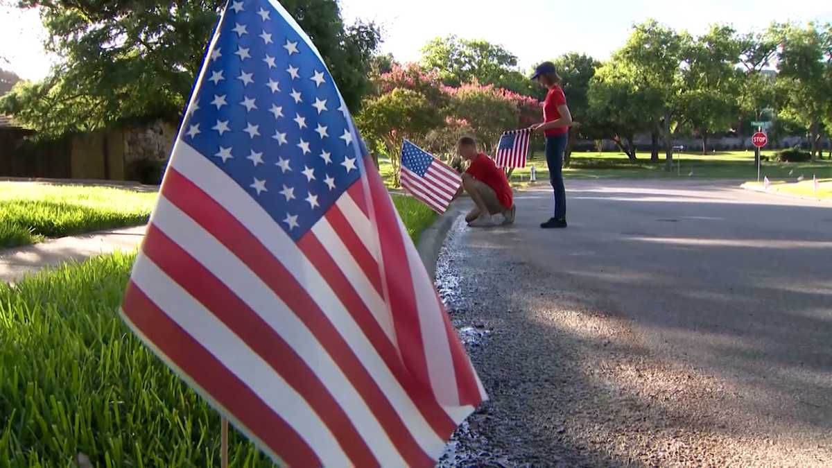 40,000 American Flags To Line The Streets Of Dallas Suburb