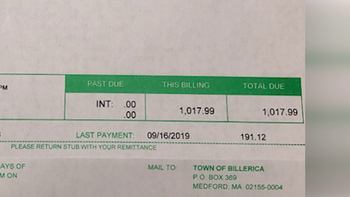 Here's why Billerica sent residents overinflated water bills