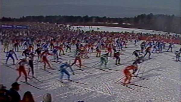 The race originated as a Norwegian tradition that was brought to the US. The official voice of the American version claimed it had as much color, excitement, and pageantry as the Olympic Games. Watch the video to see if the event compares.