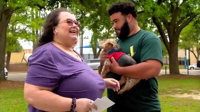 Owner reunites with dog 5 years after he goes missing amid hurricane